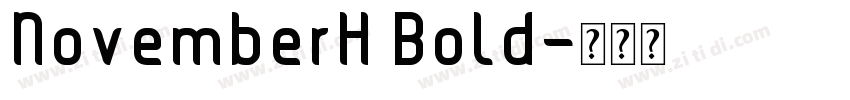 NovemberH Bold字体转换